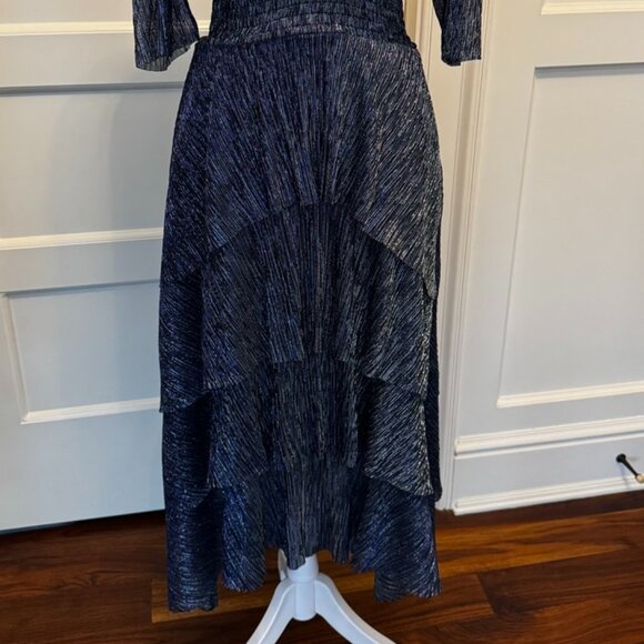 Maje Navy Midi Dress - Picture 2 of 12